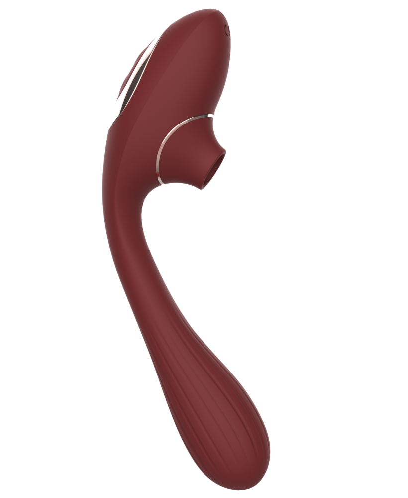Stimulateur Clitoridien & Vibromasseur Point G 2-en-1 DINA Bordeaux 